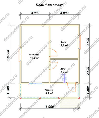 План первого этажа проекта 1