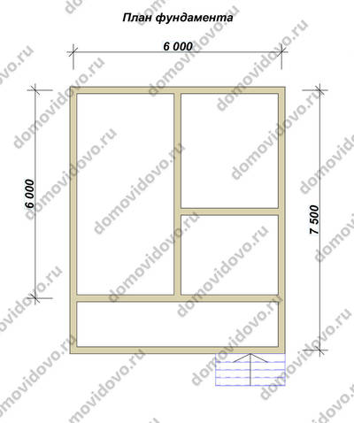 План первого этажа проекта 1