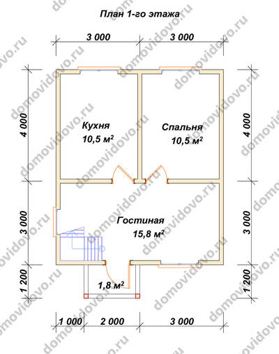План первого этажа проекта 10