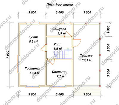 План первого этажа проекта 11