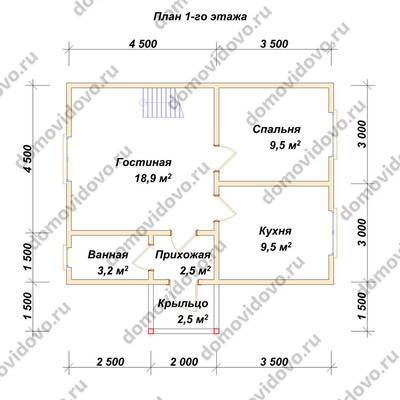 План первого этажа проекта 16