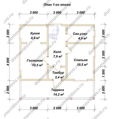 План первого этажа проекта 17