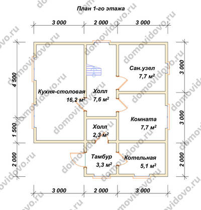 План первого этажа проекта 19