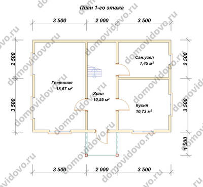 План первого этажа проекта 22
