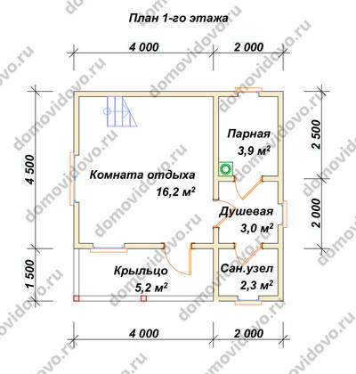 План первого этажа проекта 3