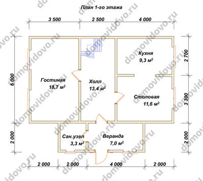 План первого этажа проекта 30