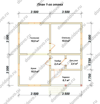 План первого этажа проекта 31