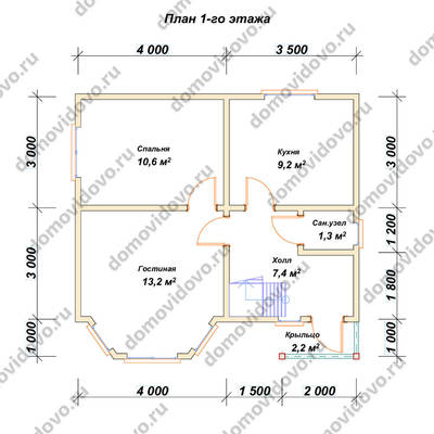 План первого этажа проекта 33