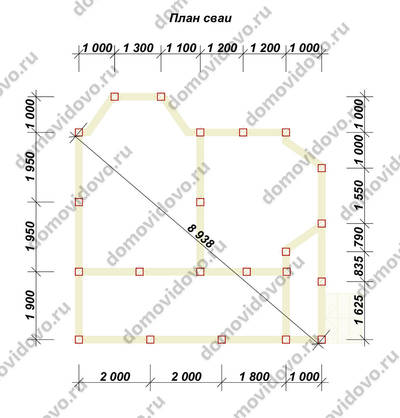 План первого этажа проекта 34