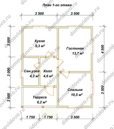 План первого этажа проекта 38