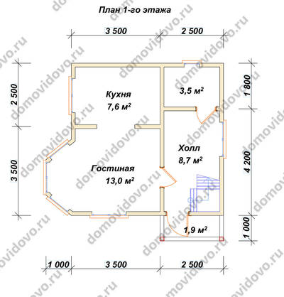 План первого этажа проекта 4