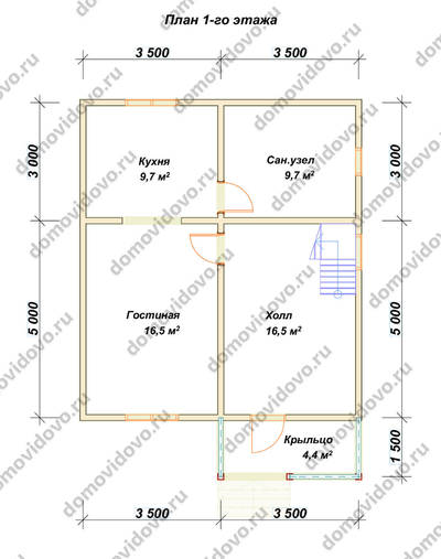 План первого этажа проекта 43