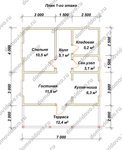 План первого этажа проекта 44
