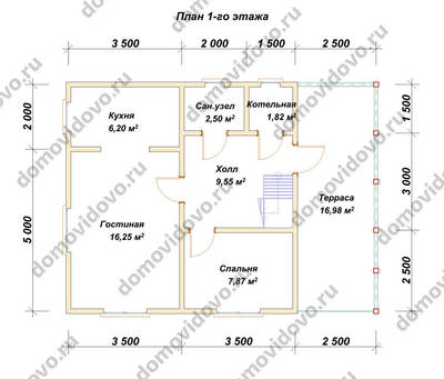 План первого этажа проекта 45