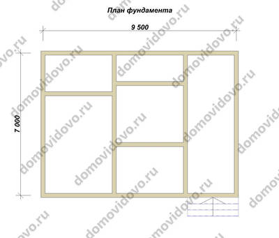 План первого этажа проекта 45