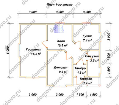 План первого этажа проекта 46