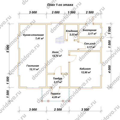 План первого этажа проекта 48