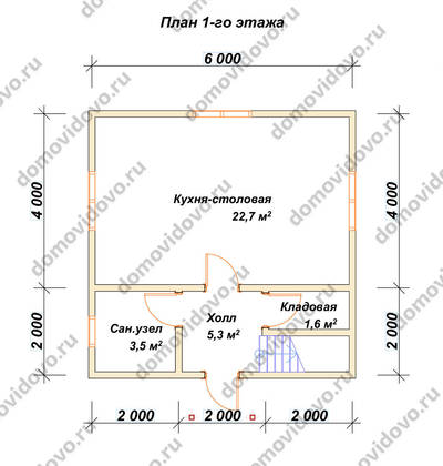 План первого этажа проекта 5
