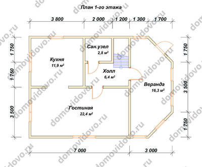 План первого этажа проекта 51