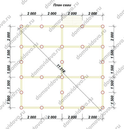 План первого этажа проекта 55