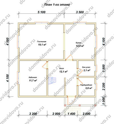 План первого этажа проекта 57