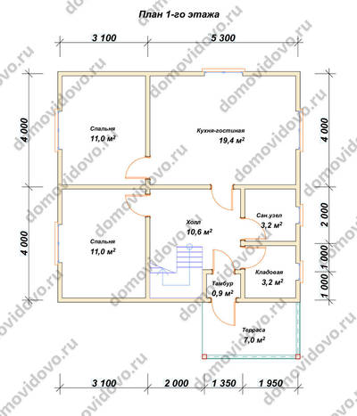 План первого этажа проекта 59
