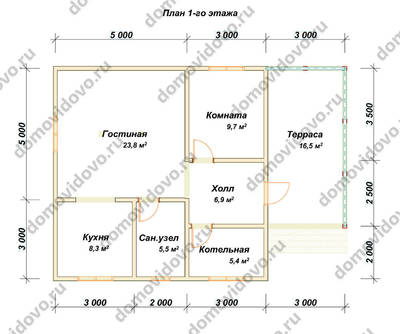 План первого этажа проекта 60