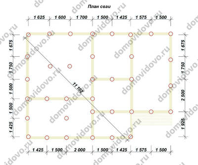 План первого этажа проекта 60