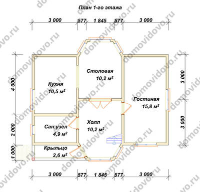 План первого этажа проекта 67