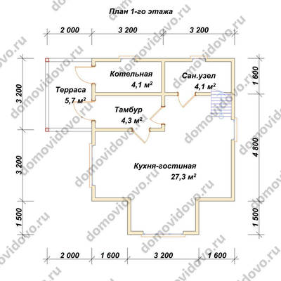 План первого этажа проекта 7