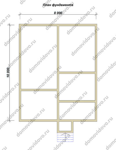План первого этажа проекта 70