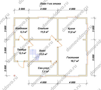 План первого этажа проекта 72
