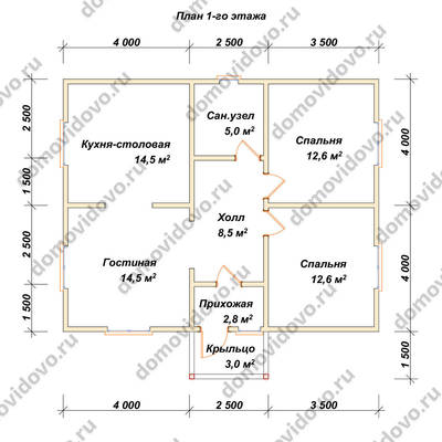 План первого этажа проекта 74