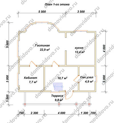 План первого этажа проекта 75