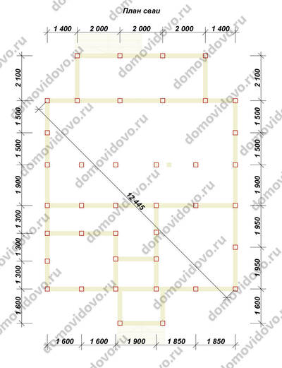 План первого этажа проекта 77