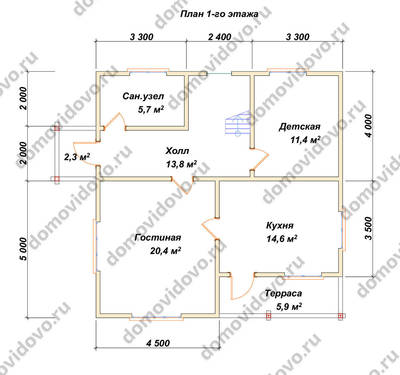 План первого этажа проекта 78