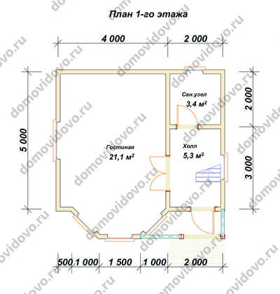 План первого этажа проекта 8