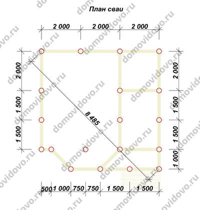 План первого этажа проекта 8