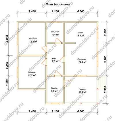 План первого этажа проекта 80
