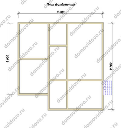План первого этажа проекта 80