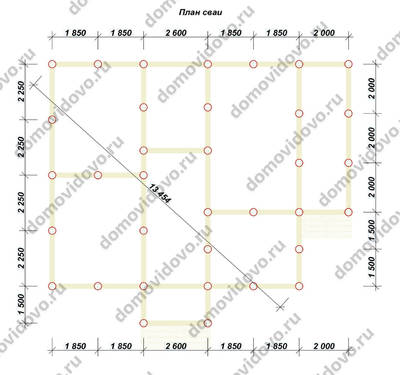 План первого этажа проекта 82