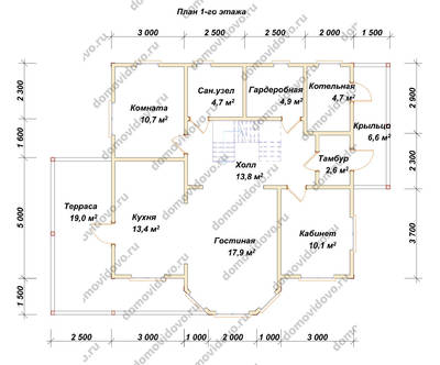 План первого этажа проекта 84