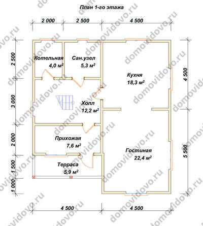 План первого этажа проекта 85
