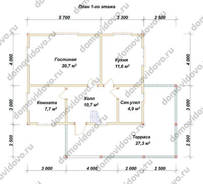 План первого этажа проекта 89