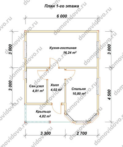 План первого этажа проекта 9