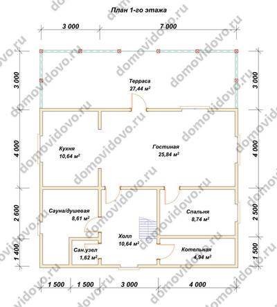 План первого этажа проекта 96